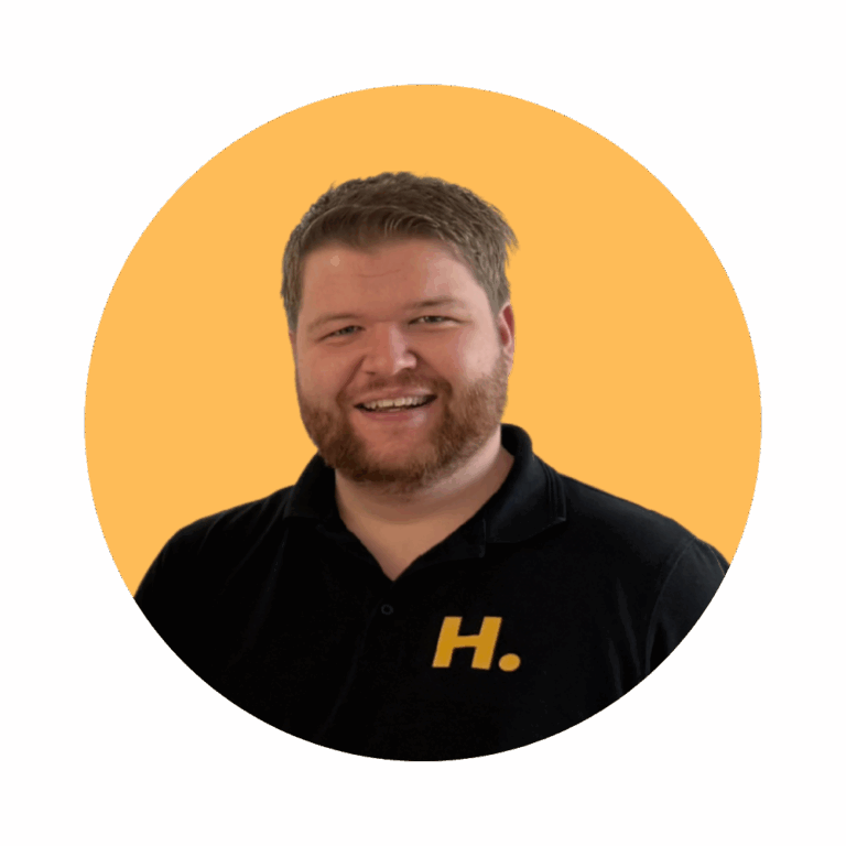 Gijsbert profil picture in yellow background round